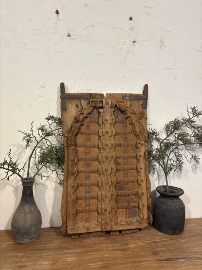 Reclaimed Wood Jharokha Window: Antique Indian Haveli Decor