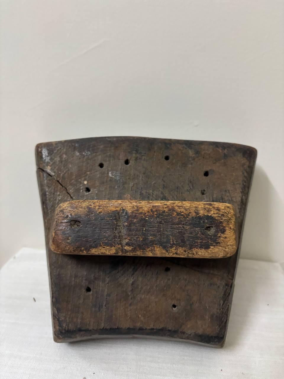 Antique Indian Wood Block – Mughal Textile Stamp, Rustic Decor