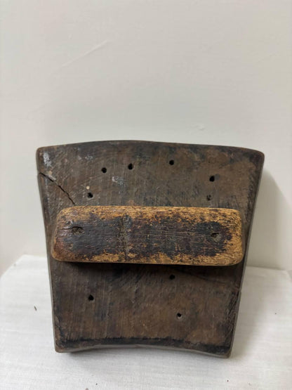 Antique Indian Wood Block – Mughal Textile Stamp, Rustic Decor