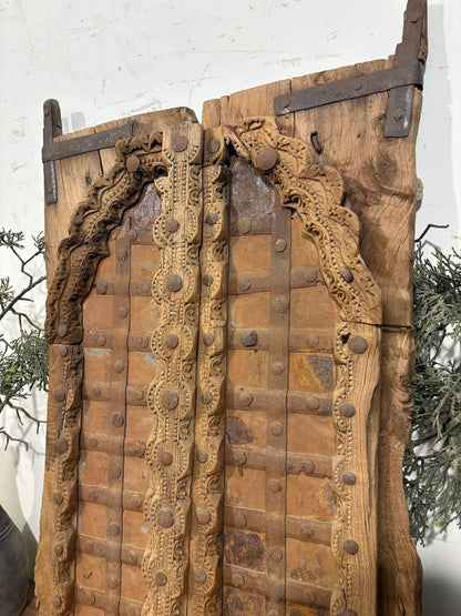 Reclaimed Wood Jharokha Window: Antique Indian Haveli Decor
