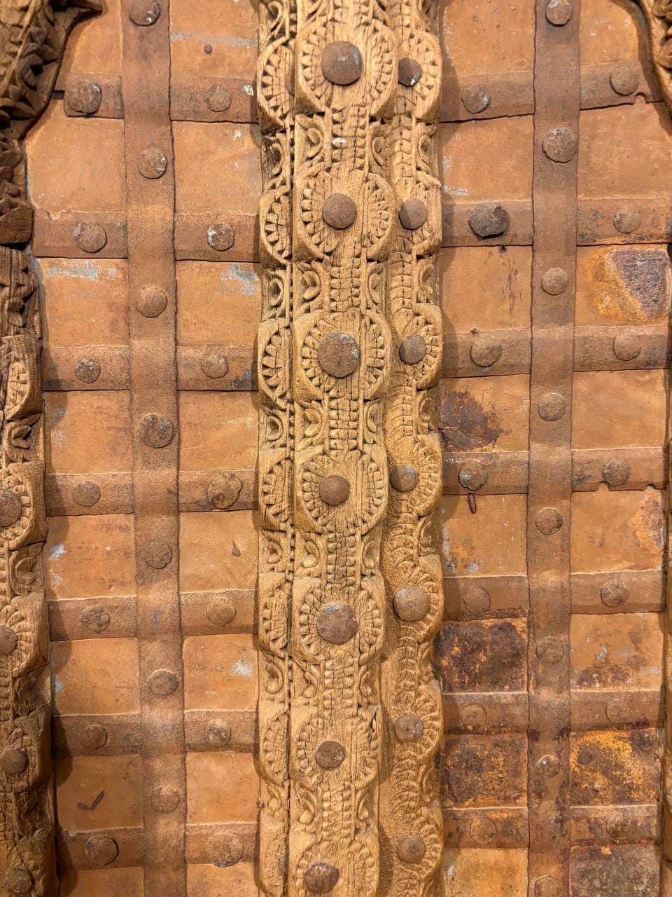 Reclaimed Wood Jharokha Window: Antique Indian Haveli Decor