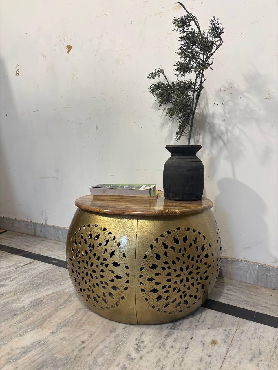 Handmade Wooden Center Table | Rustic Patio, Garden Coffee Table