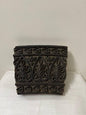 Antique Indian Wood Textile Block – Mughal Pattern, Rustic Decor