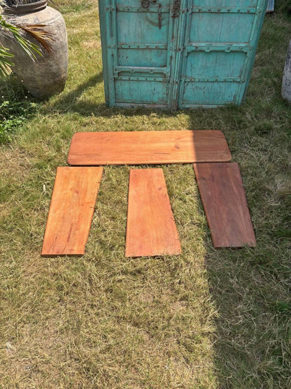 Handcrafted Solid Wood Folding Table: Rustic Console, Hallway Decor