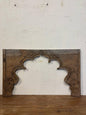 Antique Hand Carved Teak Wood Arch: Indian Architectural Salvage Decor
