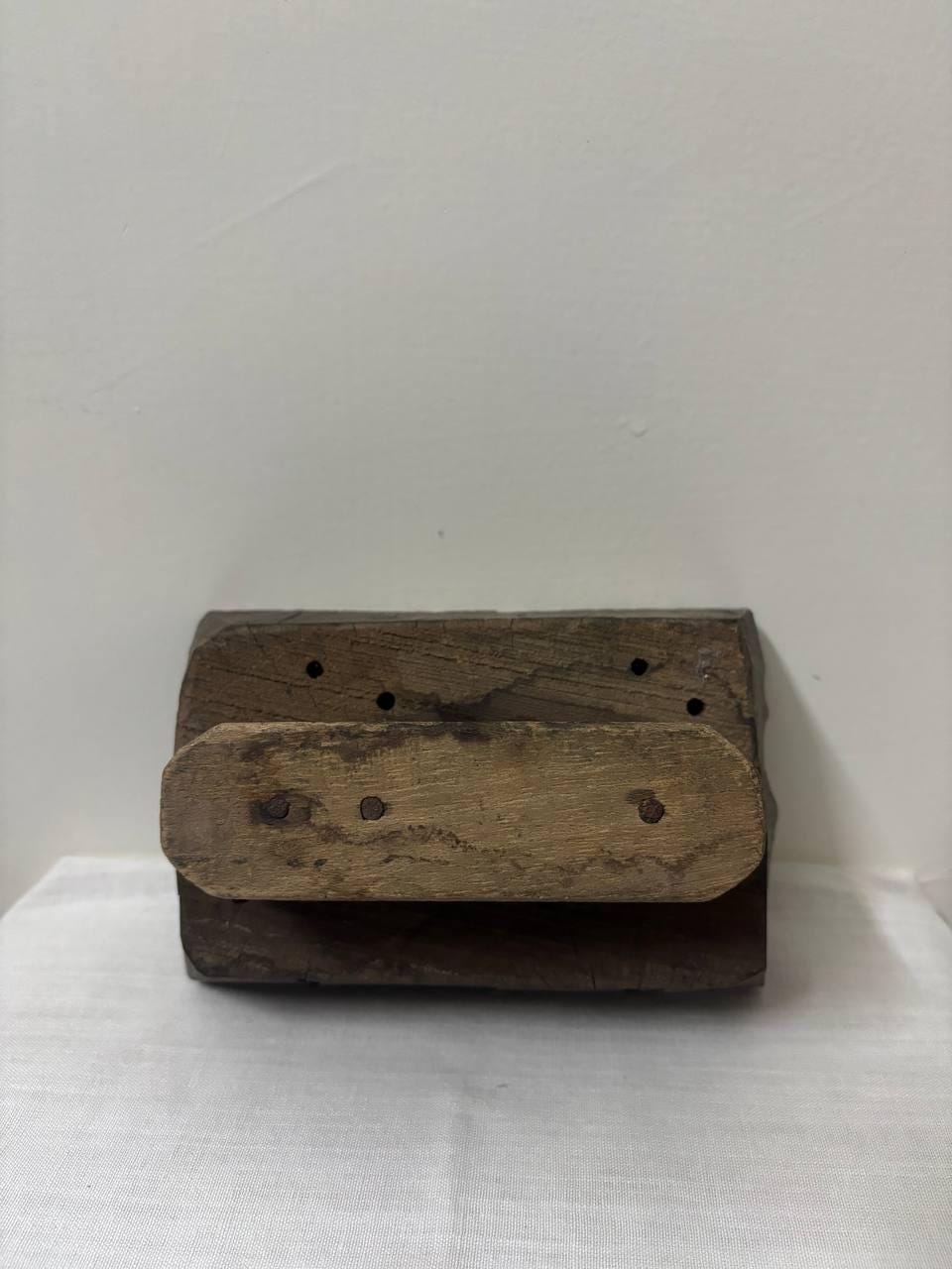 Antique Hand-Carved Indian Wood Textile Block – Mughal Rajput Pattern