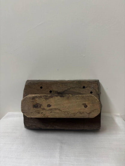 Antique Hand-Carved Indian Wood Textile Block – Mughal Rajput Pattern