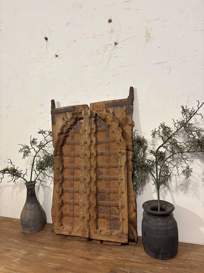 Reclaimed Wood Jharokha Window: Antique Indian Haveli Decor